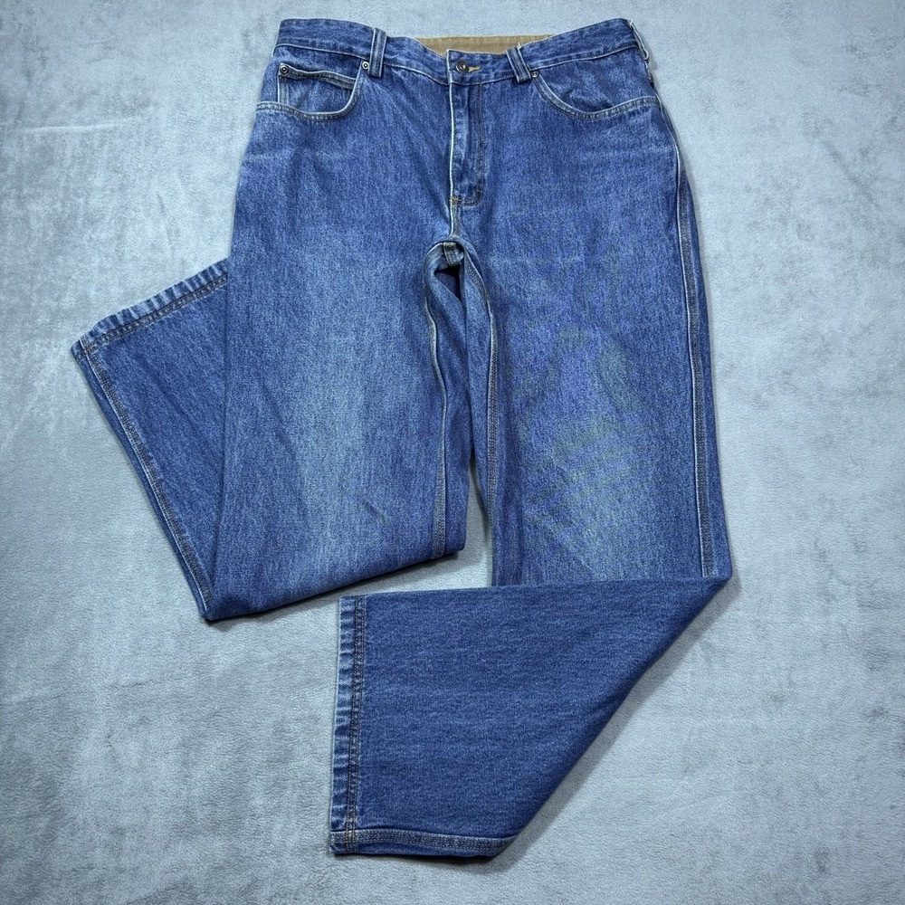 Duluth Trading Jeans Mens 35x32 Straight Leg Garage Gorpcore Workwear Heavy USA